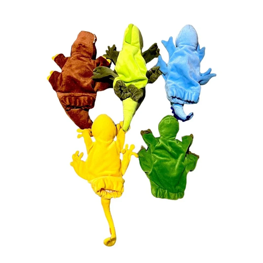 5 Reptile Golf Head Club Covers Hand Puppets Caltoy Very Clean Reptiles